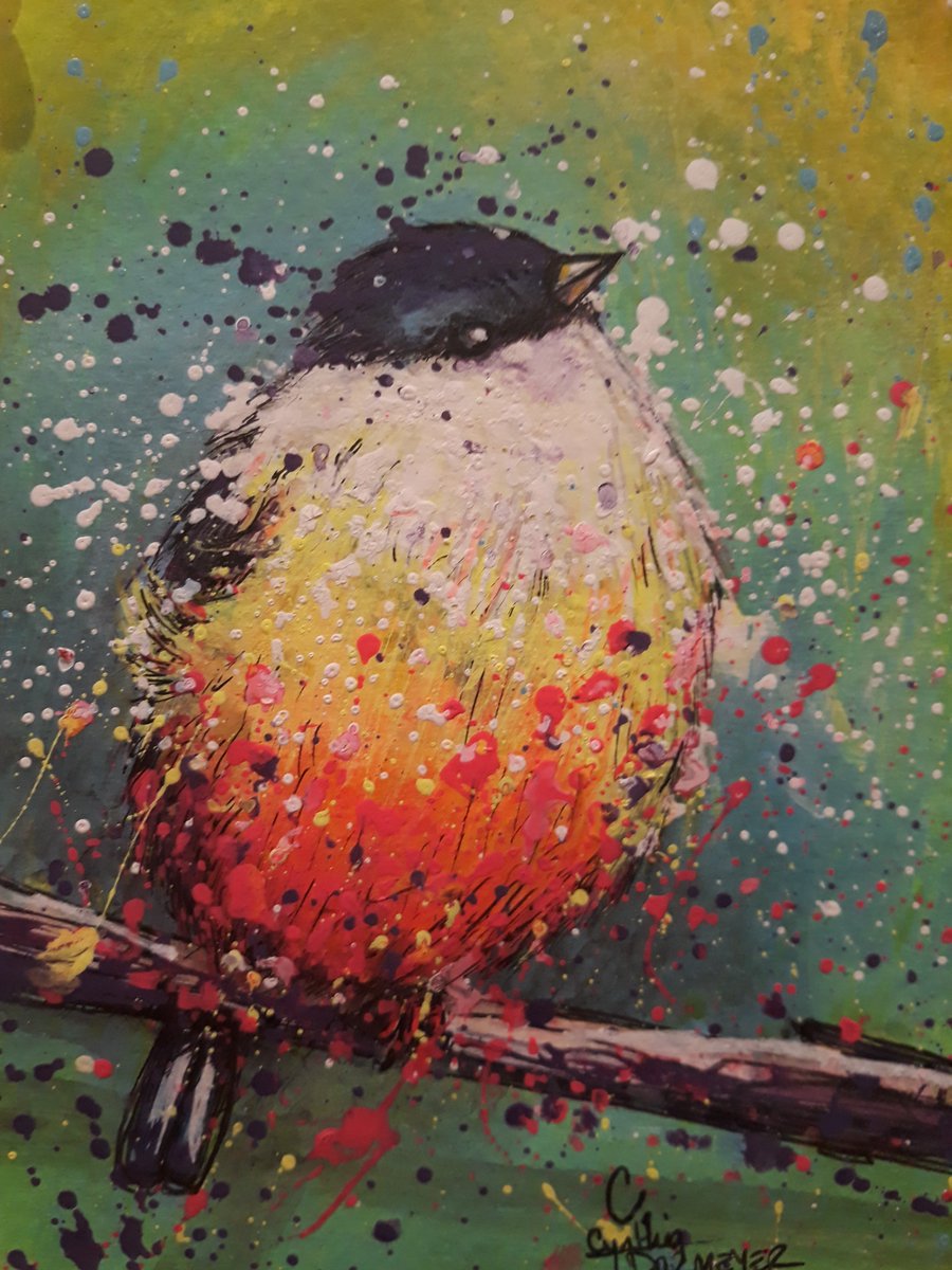 AnneBalcomb's tweet photo. I bought @cynthiadormeyer bird I am so pleased it has come to roost in my house #tae18AUS https://t.co/p9SNde4crp