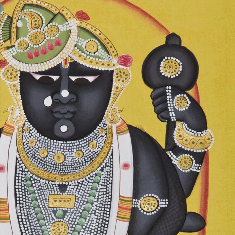 IndiaArtFair's tweet image. Mumbai’s #FamousStudio—known for restoring the 1970s hit Sholay—is playing host to a different kind of art revival. The space is all set to display over 300-400 works made by a group of Rajasthan’s best Pichwai artists! On view until 15 April, come visit!