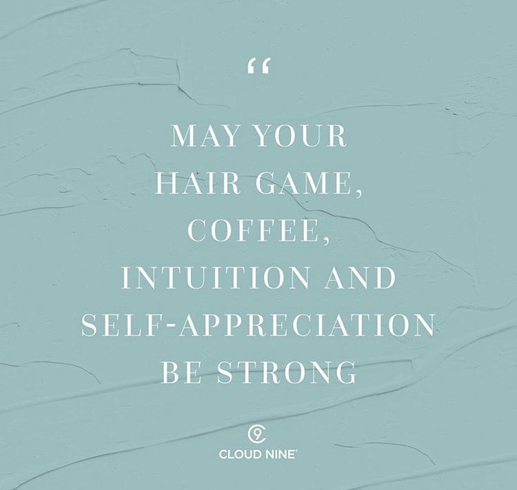 DaniqueHair's tweet photo. Weekend mantra 🙌 #danique #daniquehair #hairdressing #saturday #cloudnine #weekend #hair #daniquedivas https://t.co/JMVTUXPpj7