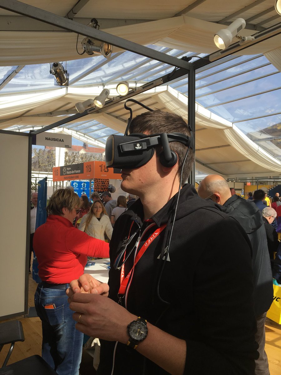 DemillyAnne's tweet photo. Nausicaá participe au Paris Roubaix 2018! Venez découvrir en avant-première le plus grand aquarium d Europe au village des partenaires aujourd’hui #PlaneteNausicaa #ParisRoubaix #animationVR @PlaneteNAUSICAA #PlusGrandAquariumdEurope https://t.co/OpyrkTuUCJ