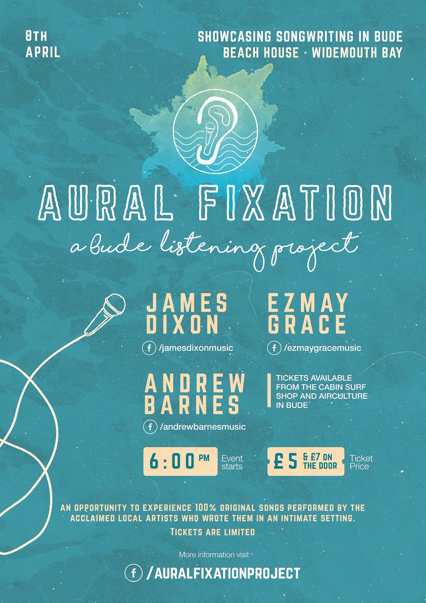 This Sunday evening we are super stoked to be hosting this brand new night showcasing Budes finest local live music talent. Tickets will sell out! All proceeds go to the musicians ;) We hope to see you for this special show ;) Roast on the coast from 12-4pm- Bar til late ;)