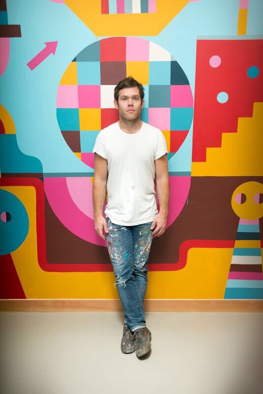 Dodeshillinglaw's tweet image. Last year I painted some walls for the @fbairprogram (facebook artist in residence program) at their new head office in London. Photos by @joannadudderidge #davidshillinglaw #fbair #fbairprogram