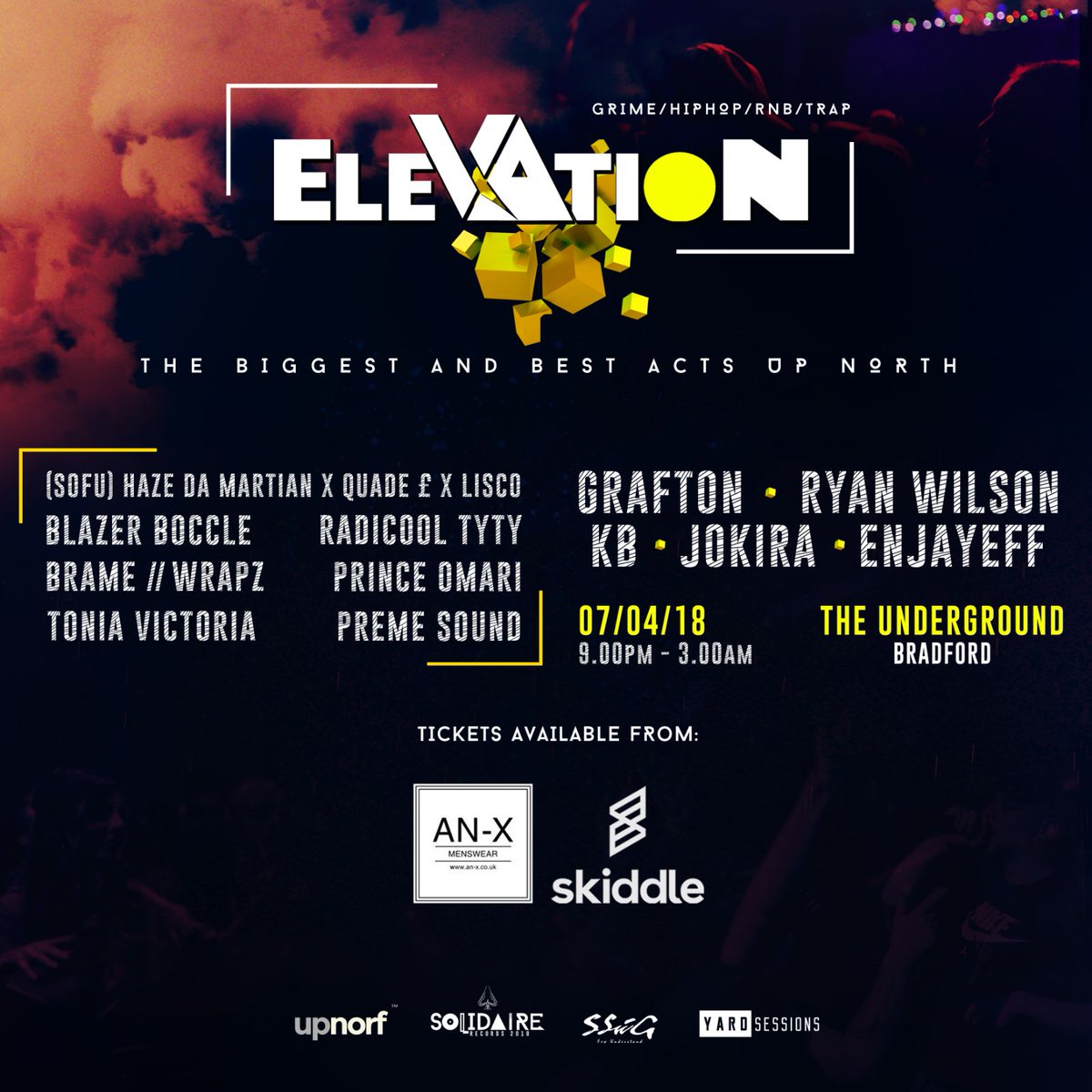 NJFonline's tweet photo. TONIGHT IS GONNA BE LIVE @JaeDepz @RadiCoolArtist @BlazerBoccle @brutalbrame @quadepoundsign @ToniaVictoria @JustDominik @Wrapz__ @Solidairelabel THE UNDERGROUND 9PM #ELEVATION @ElevationSR https://t.co/eSfqqObXV1
