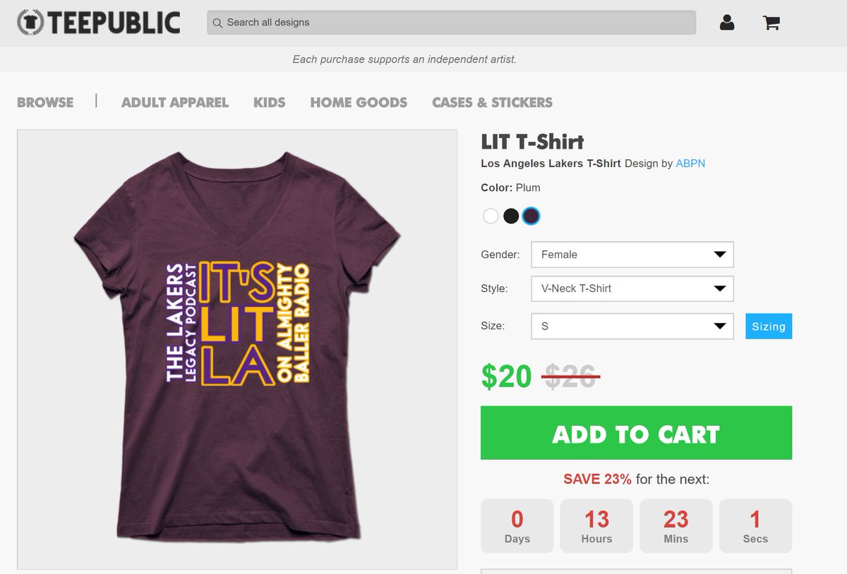 LakersLegacyPod's tweet photo. Lastly, since I'm already on a roll pumping up some promo stuff, if you'd like to nab a Lakers Legacy Podcast #ItsLITLA shirt, you can do so at the link below (just click 'Tri-Blend' under Style and select your gender, color, & size!
https://t.co/6xhbXnFUYz
Thanks everyone! https://t.co/w2RVLs6uMW
