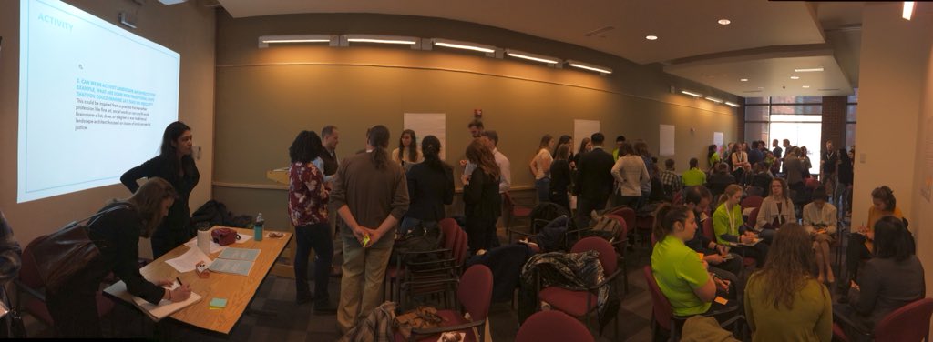 NationalASLA's tweet photo. How can we be activist landscape architects? What’re some non-traditional ways that you could imagine LA’s take on equity? #labash2018 https://t.co/OalxSaADnL