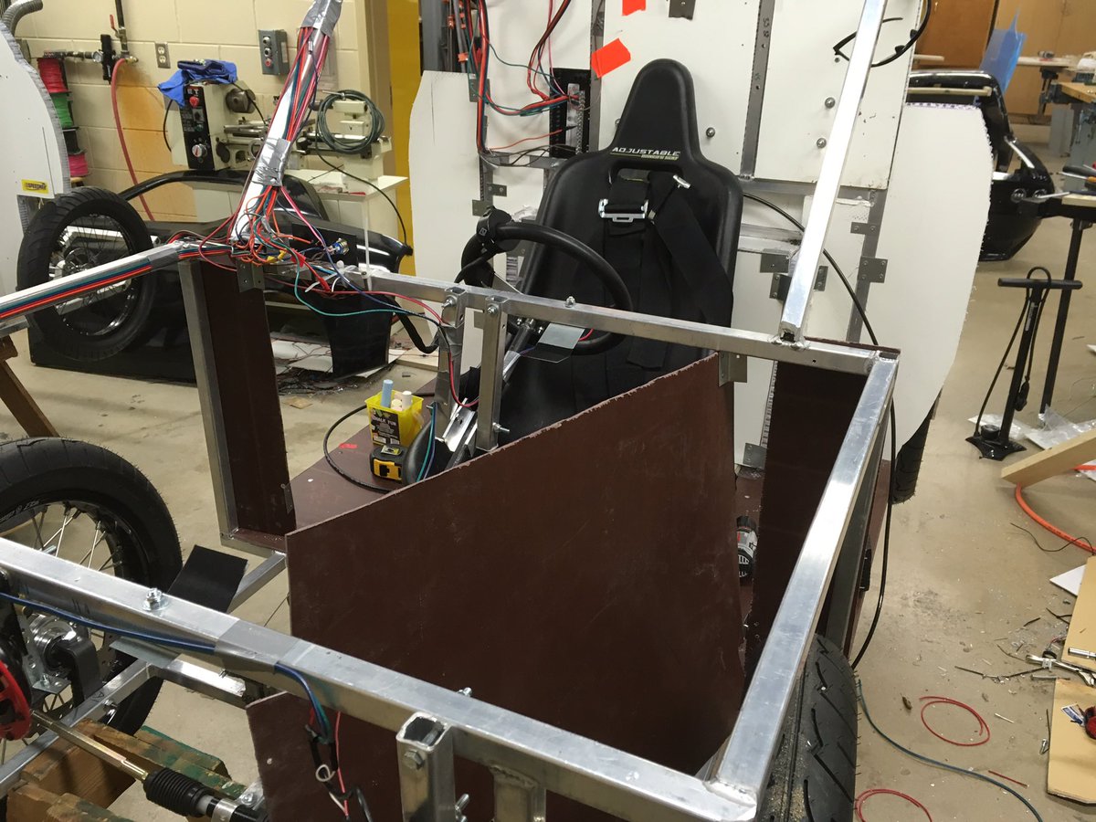 NHSsmTeam's tweet photo. Production of the Year 1 car is almost complete. One final work day before we take the car to competition in Indy. Thank you to all of our sponsors for getting us to this point! https://t.co/13zouvVTmO