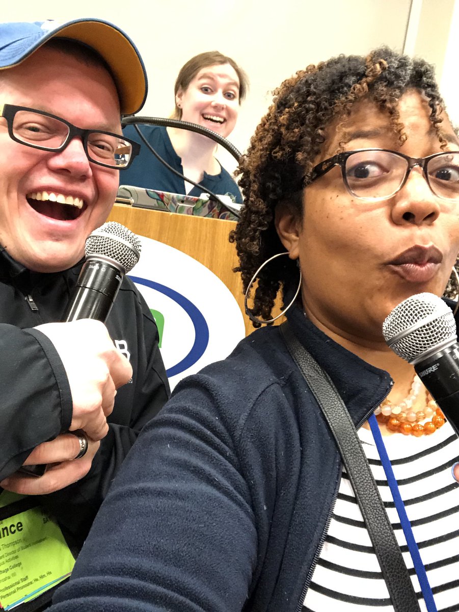 EMR1913's tweet photo. Look who @THENACANPL gave the mics to for block booking!!! #2NAB #NACANPL https://t.co/SV8zHgvzQa