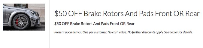 Save on Brake Rotors &amp; Pads for the front or rear of your Mercedes-Benz! bit.ly/2fvNhGx