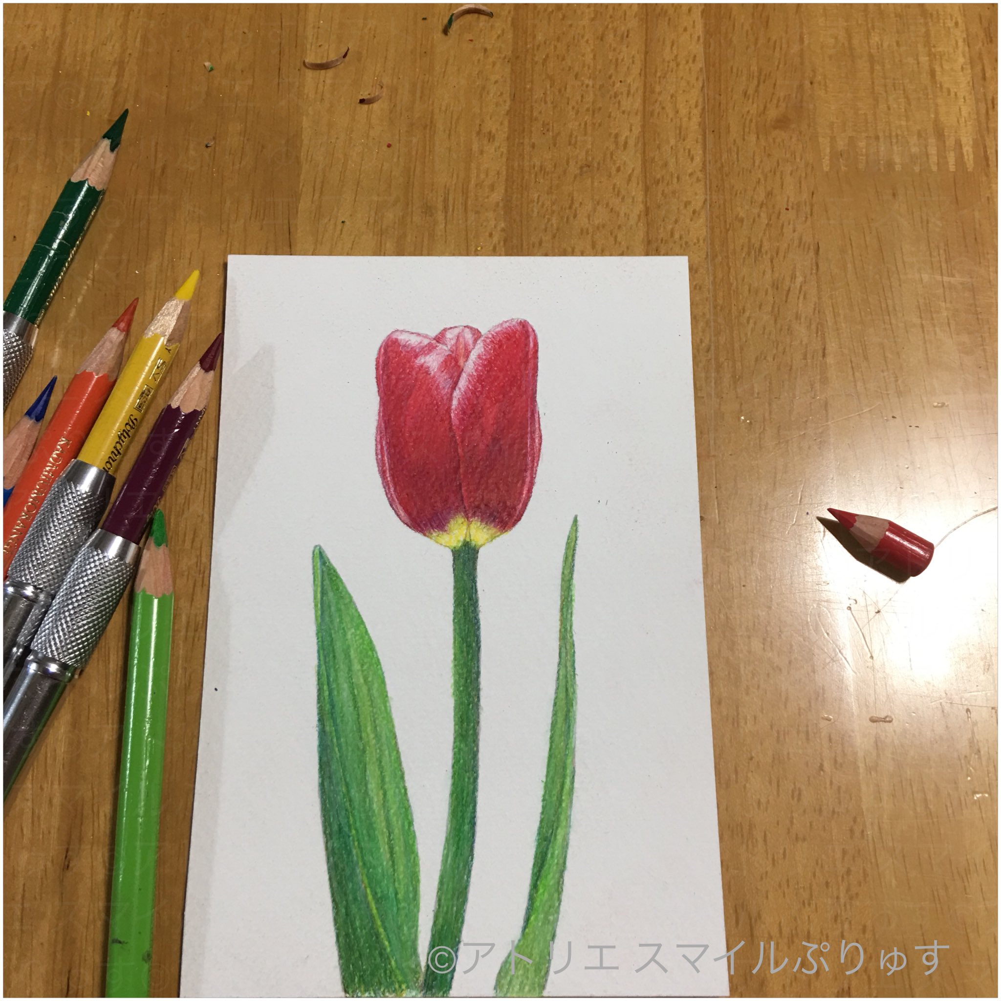 טוויטר 森口慶一 画家 色鉛筆画講師 בטוויטר こんばんは 甲玉堂さんの春の色鉛筆 体験教室での見本完成 これからテキスト作りです このモチーフで今回はかなりおもしろい色鉛筆のテクニックを紹介します 短くなった赤の卒業作品 お疲れさん 色鉛筆