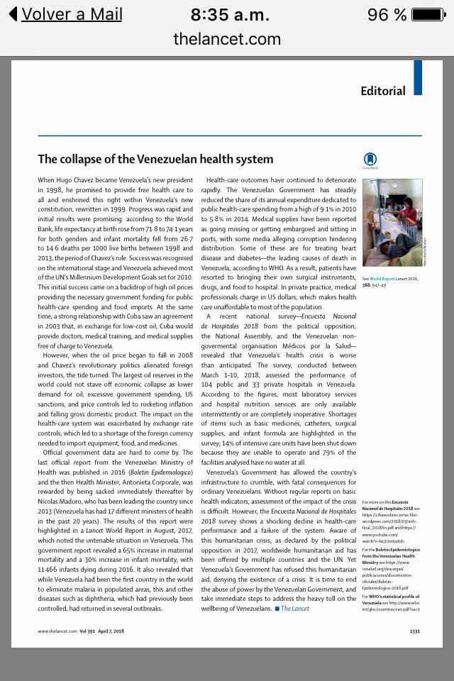 pherdzven's tweet photo. El colapso del Sistema de Salud Venezolana https://t.co/dBbSwQ6jSU
