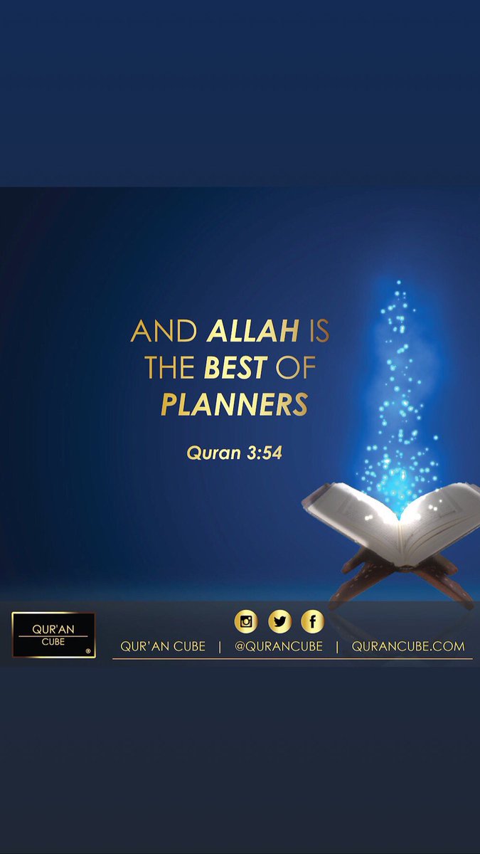 qurancube's tweet photo. وَمَكَرُوا وَمَكَرَ اللَّهُ ۖ وَاللَّهُ خَيْرُ الْمَاكِرِينَ
(Wa Makaroo, wa makarallah, wallahu khairul makireen)
“And (the unbelievers) plotted and planned, and Allah too planned, and the best of planners is Allah.” Quran 3:54
#QuranCube #Quran #Revelation #Allah #bookofgod https://t.co/RRNNLChT1L