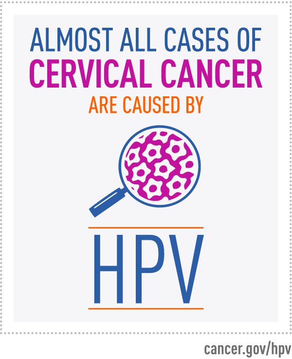 The combination of #HPV vaccination and cervical screening can provide the greatest protection against #cervicalcancer: cancer.gov/about-cancer/c…