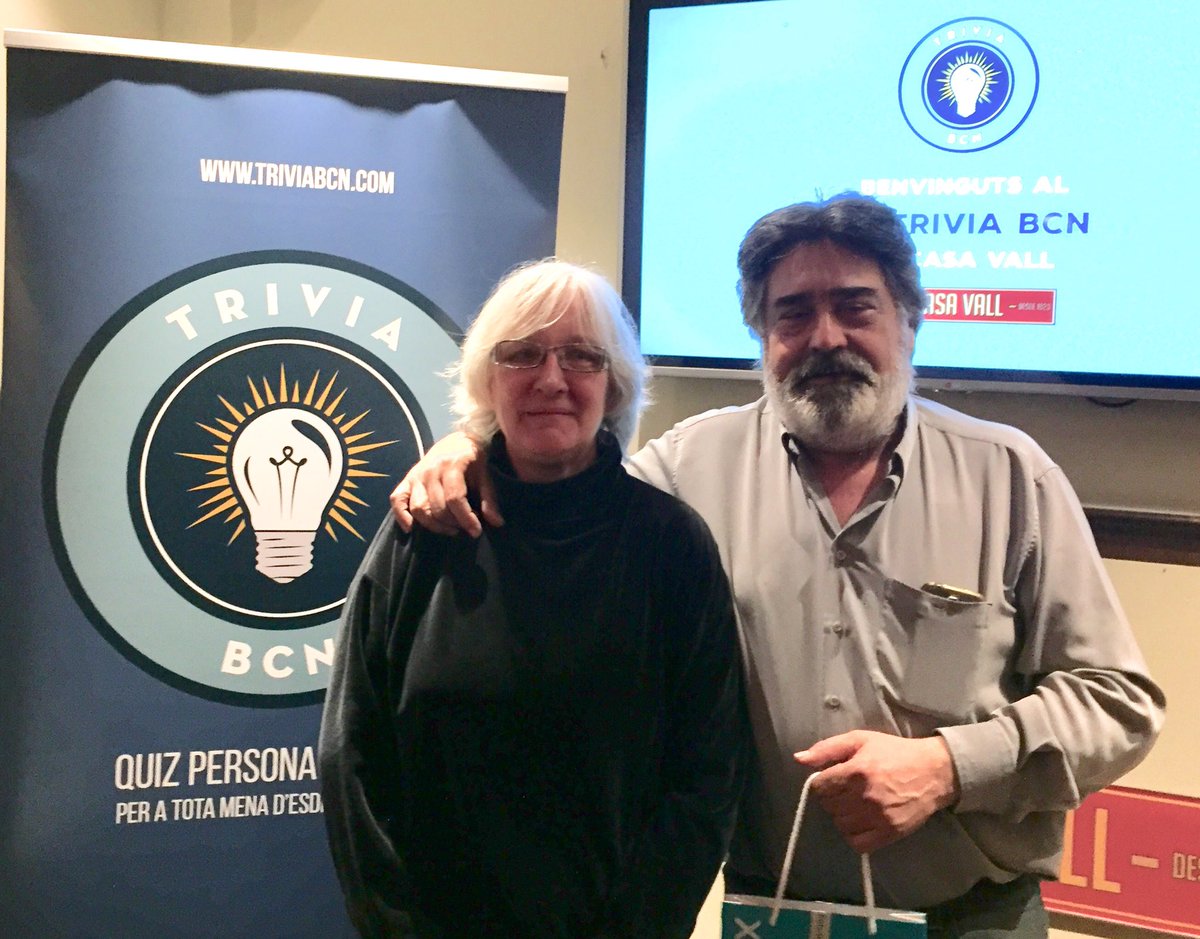 TriviaBcn's tweet photo. “Els 2ons pitjors”, guanyadors del 4r TriviaBcn al Casa Vall!
S’han emportat un Smartbox cortesia de Cadena Els Tigres!
Moltes gràcies a tots!!!
#casavall #triviabcn #vermut #gràcia #smartbox #cadenaelstigres #barcelona https://t.co/LoOwK74kG7