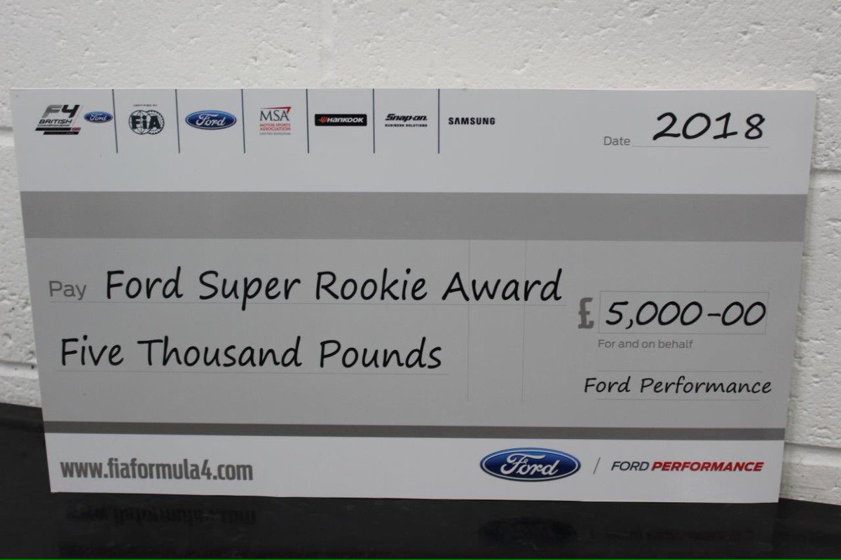 FalconMsport's tweet photo. @KestrelGraphics Some nice prizes up for grabs in @BritishF4 this season https://t.co/2I7gFK27My