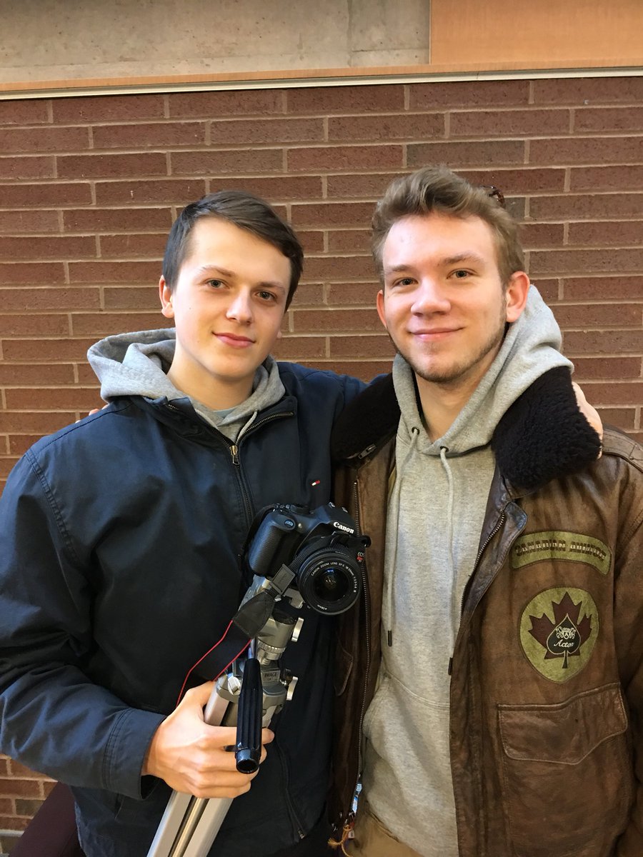 StMaryCSSTech's tweet photo. Crusader video team at #skillsontario #ryanenright #maxkindiak Niagara College qualifying competition 2018 https://t.co/7wtCOT3udy