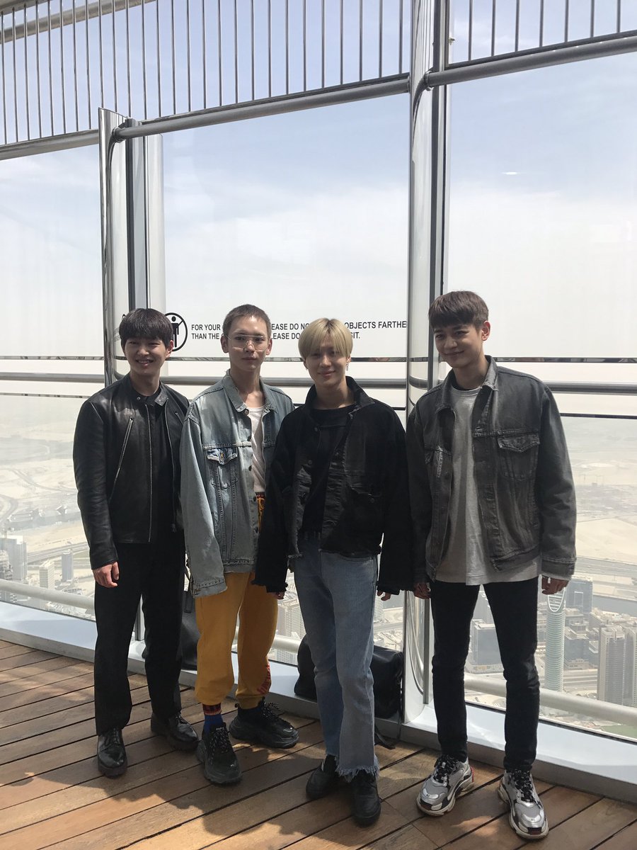 emaardubai's tweet photo. We were delighted to host Korea's top bands at @BurjKhalifa today! #SMTOWNinDubai https://t.co/bv2cHlUfE7