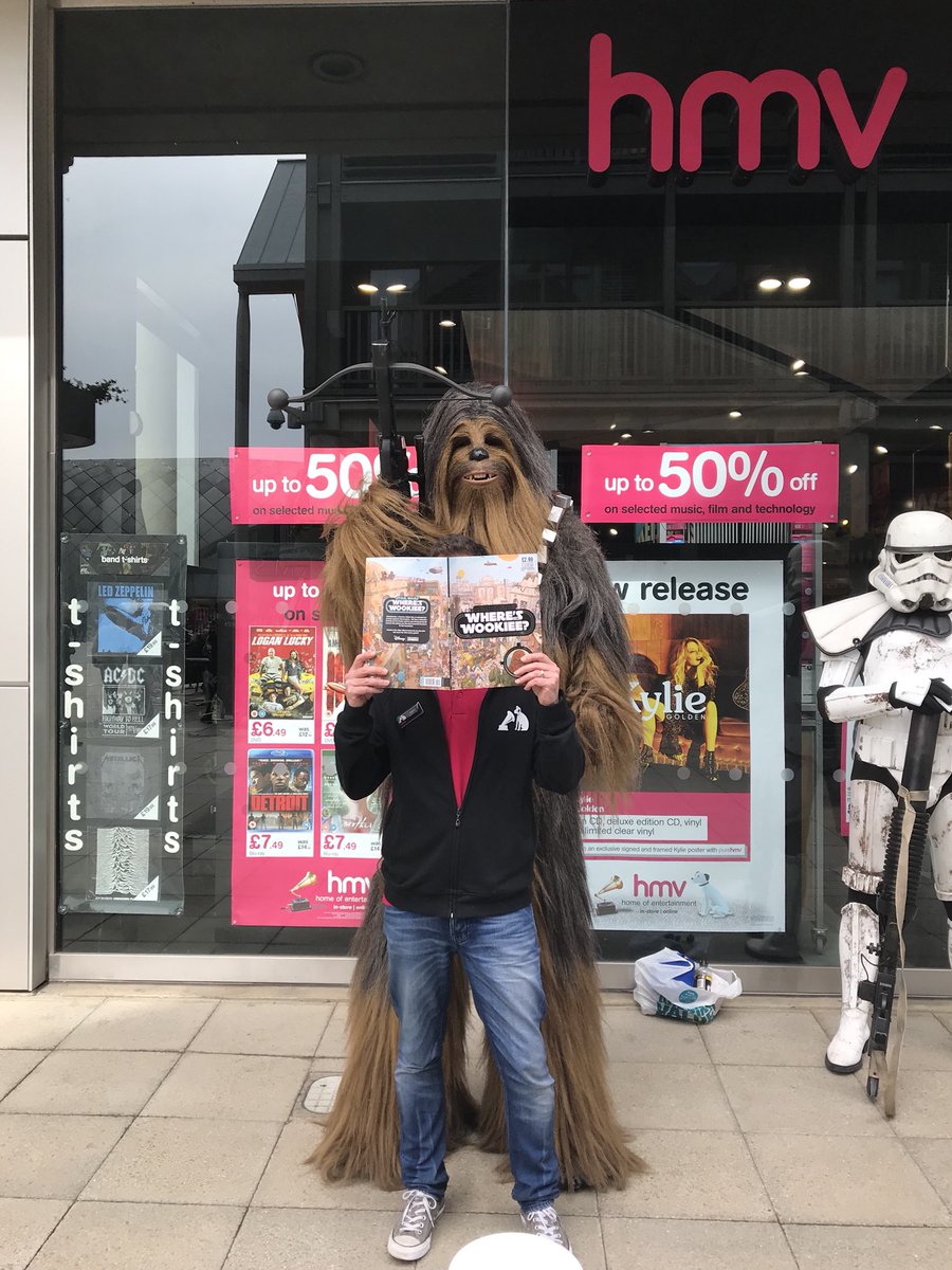 hmvBuryStEds's tweet photo. Behind you!! #whereswookie @starwars #BuryStEdmunds https://t.co/lVWszOgMbL