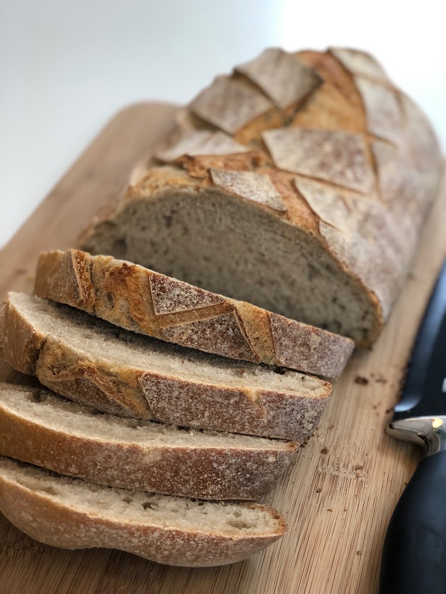 This lovely loaf is from <a href="/Zannisbakery/">Zanni's Bakery</a> who have a stand at <a href="/marlowmarket/">Marlow Market</a> today! #marlowmarket #market #supportlocal