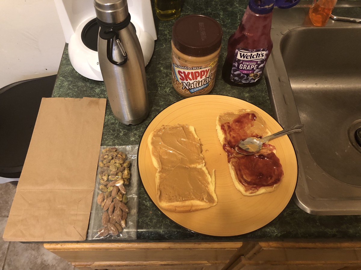 stateanglers's tweet photo. A fisherman’s lunch. Here we go again. Way too much coffee - Way too little sleep. #stripedbassseason returns! Good luck and tight lines to all. https://t.co/qFoYQhs847
