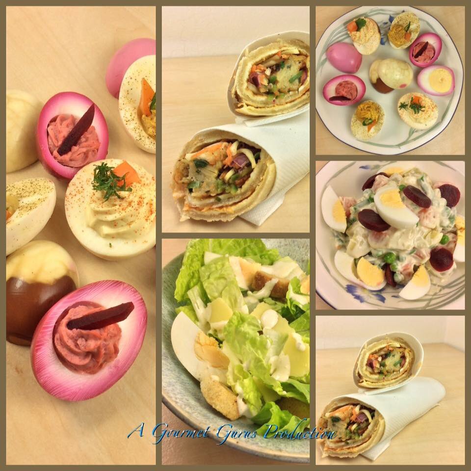 amalsasikumar's tweet photo. The things you can do with eggs @aidanross21 @amal_sasikumar @TasteMagician @Thomas_Franks_ @rita_capaldo #devilledegg #katiroll #russiansalad #caesarsalad #teastainedegg #beetstainedegg https://t.co/wcFUfjvf2q
