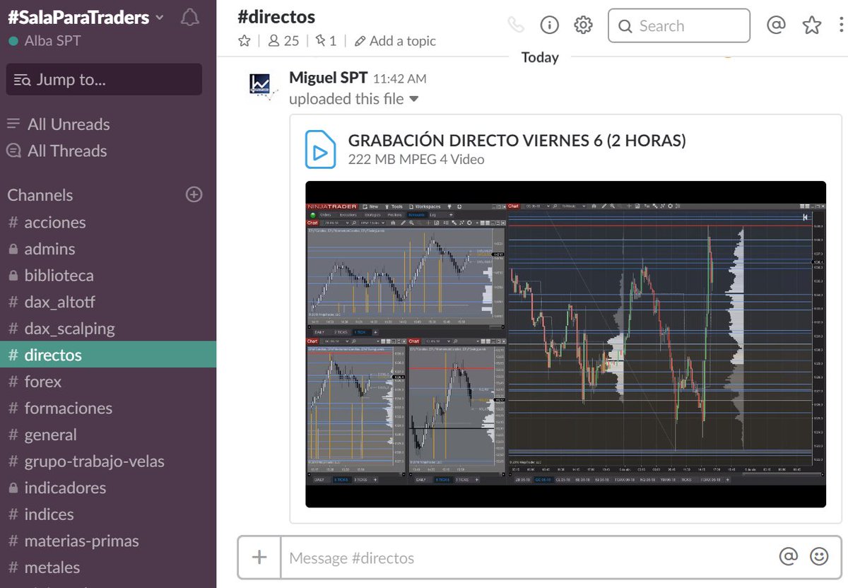 SalaParaTraders's tweet photo. Ya tenéis subido el #directo del viernes (2 horas) para estudiar y repasar el fin de semana (usuarios) , sistema #epyf , visión del mercado, chartismo, trade a cierre con onda de wolfe, iniciación a gráfico de ticks... muy completo #trabajo #trading #estudio #SPTteam https://t.co/JHXRKS7RAP
