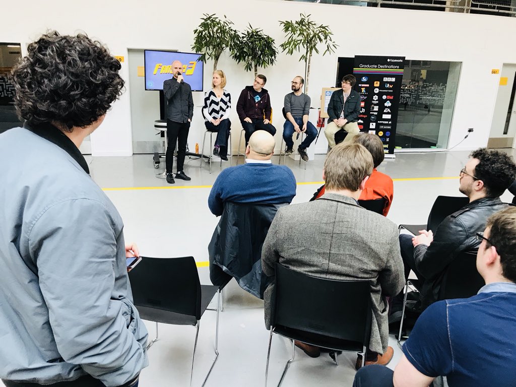 sharpproject's tweet photo. Simon from @gameopolisMCR is chairing today’s #NWPlaytesters panel - a discussion on how to make most of feedback when developing game concepts w/ @IngeniumGames @ProspectGames @SIGTRAPgames @InspyroVR 🕹 https://t.co/hwJD98SUDf