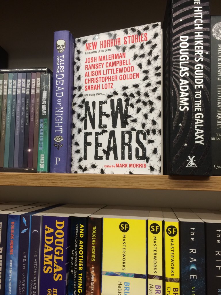 CathTrech's tweet photo. So pleased to see #NewFears horror anthology edited by @MarkMorris10 face out @WStonesPutney! @TitanBooks https://t.co/0nvVModkIv