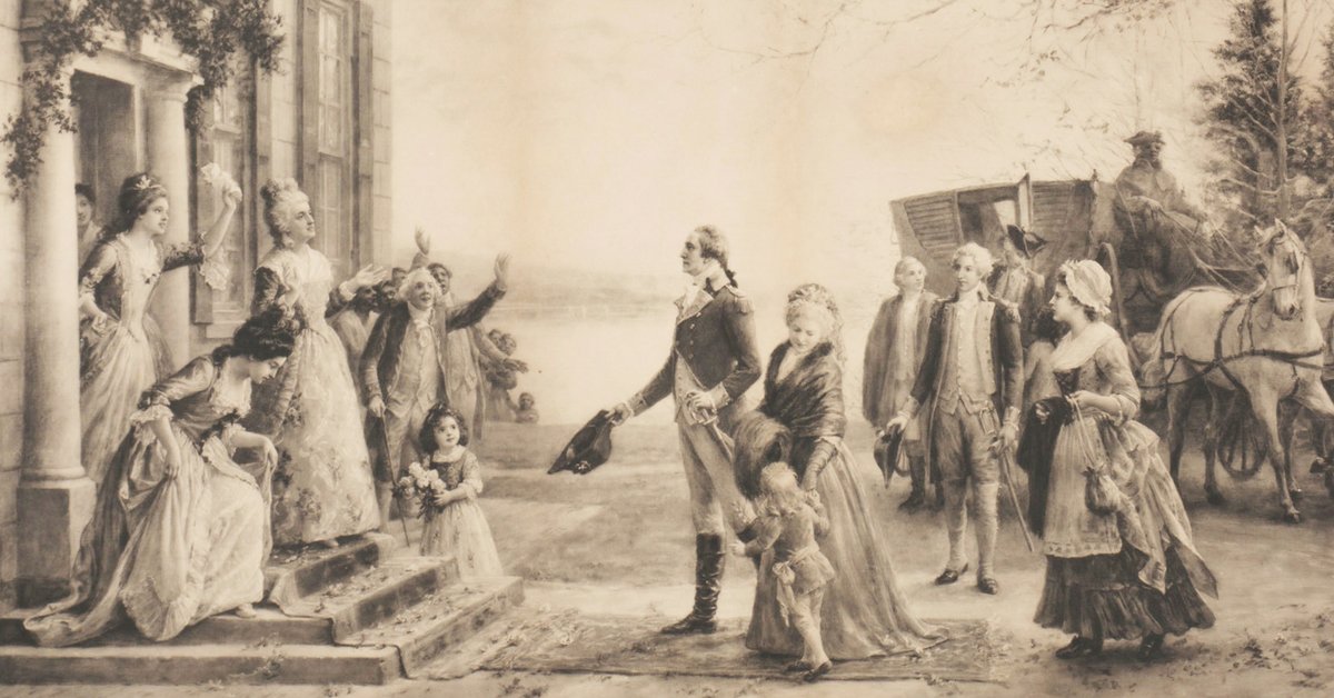 MountVernon's tweet image. #OnThisDay (or possibly yesterday) in 1759, George and Martha Washington arrived at @MountVernon following their January wedding: bit.ly/2DMmCfl