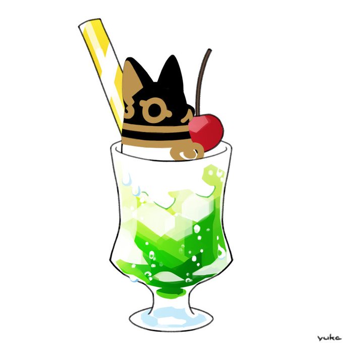 「飲み物 ストロー」のTwitter画像/イラスト(古い順)
