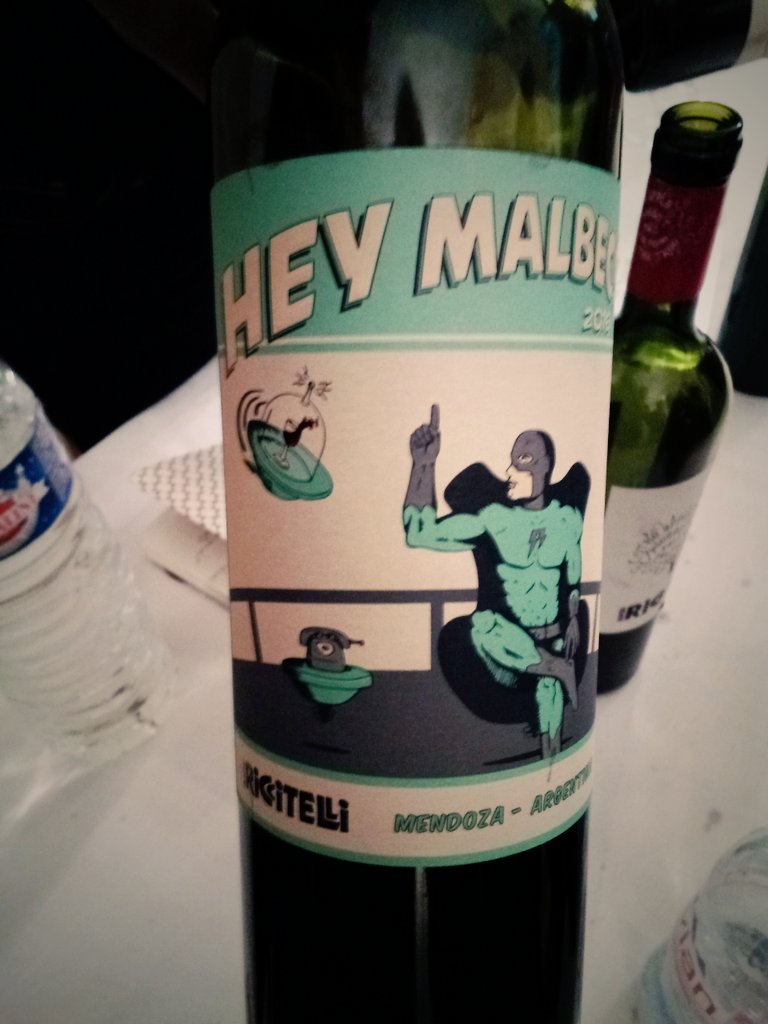 LuxeElite_'s tweet photo. A very original #label for a good #malbec 🍇: #HeyMalbec by @RiccitelliWines #Mendoza @MalbecWorldDay 🍷#tasting #luxelite #ArgentinianEmbassy https://t.co/C321GkwTck