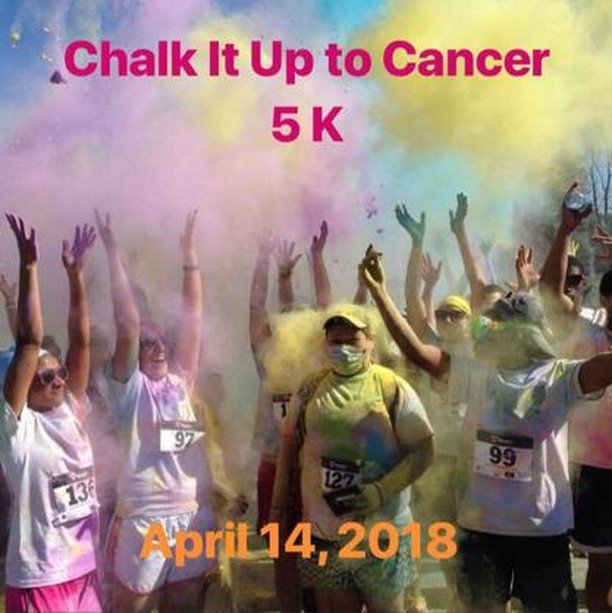 FerrumCollege's tweet photo. Sign up NOW for the Chalk it Up for Cancer 5K on Sat., April 14. Race start: 9AM Cost: $15/entry or $10/entry for students. T-shirt included. Event proceeds will benefit the Roanoke Carilion's Children Oncology Clinic. Register here: https://t.co/QRh49VrzjS https://t.co/CIPYSc55hz