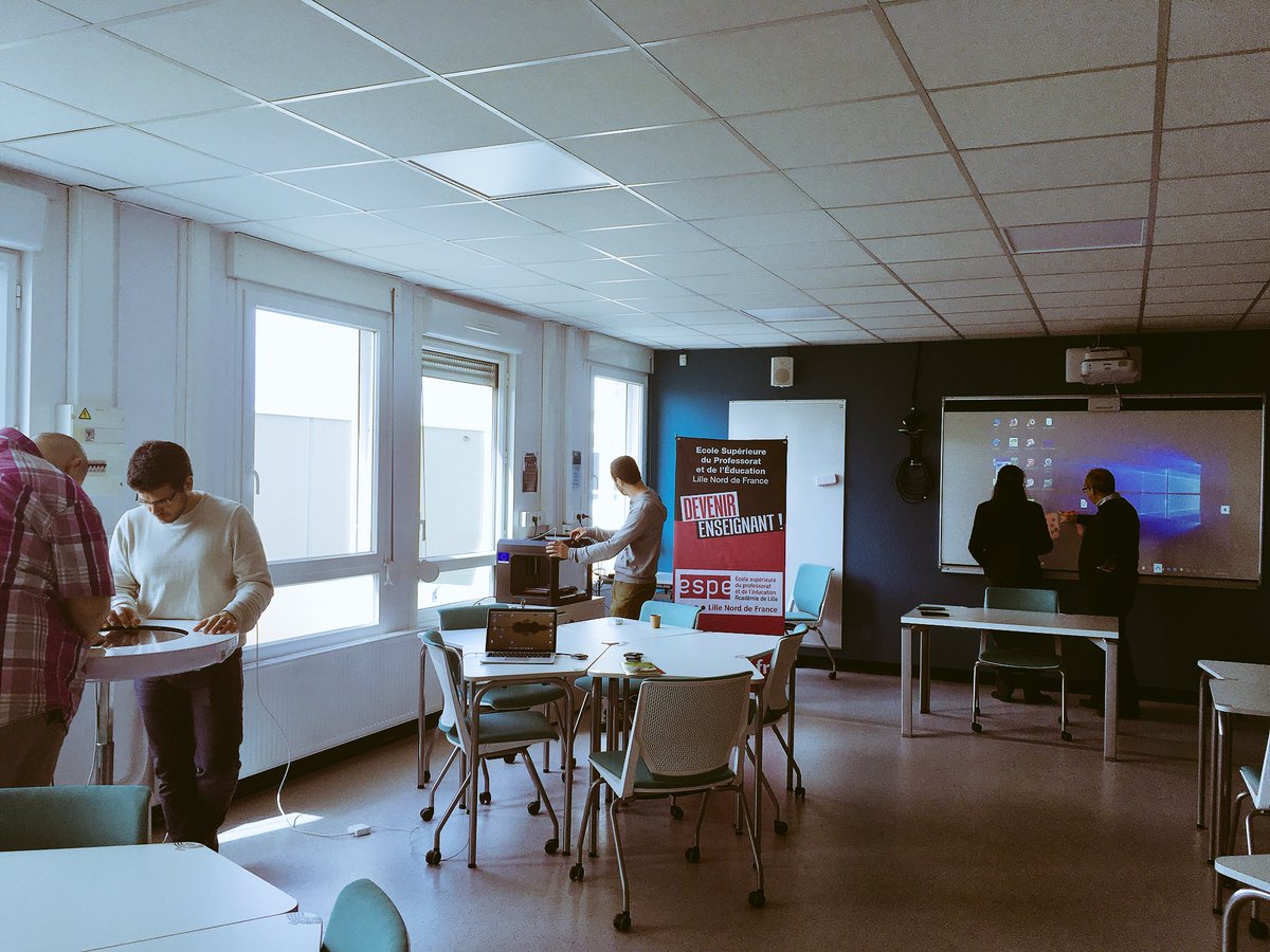 ReseauInspe's tweet photo. Dans le cadre de sa #JPO l’@ESPE_LNF présente son #learninglab récemment inauguré #innovation #pédagogie #numérique https://t.co/ejMEjcg8Ry