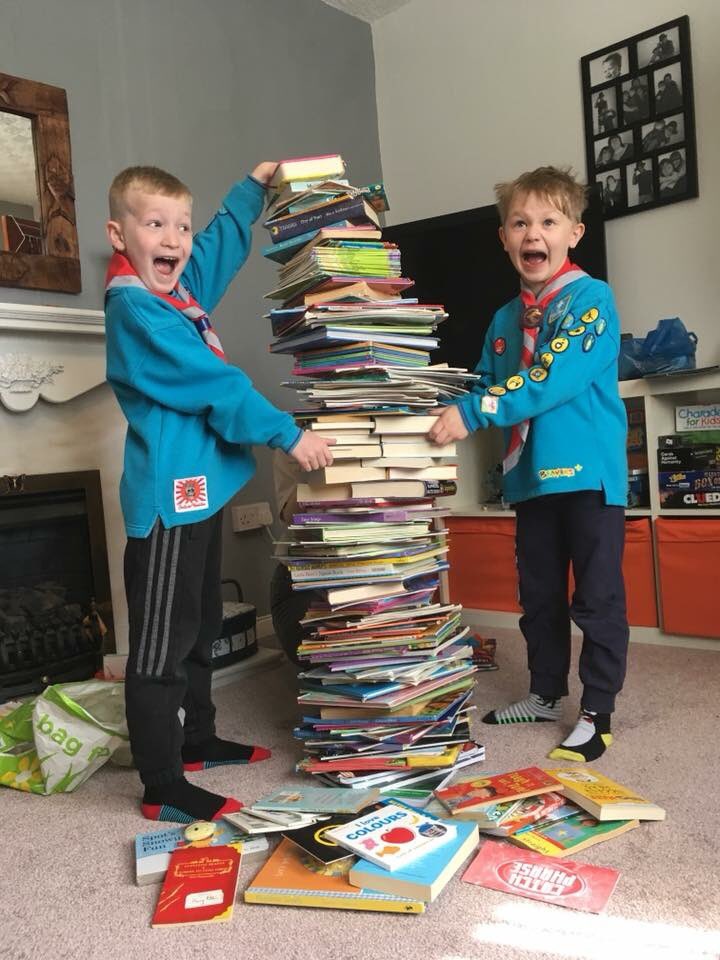 BookbridgeUK's tweet photo. Great work from our young Book Champions in Manchester with 1158 books collected! It looks like they’re having great fun too! 😃 https://t.co/PtJACq3udu