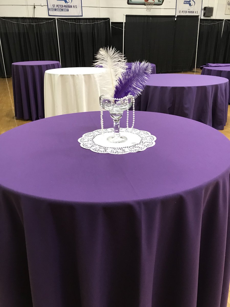 spmprez1's tweet photo. Check out 1920s themed centerpieces!  Created by our amazing gala committee!  Gala tonight @SPMinfo #gala2018 https://t.co/D7zpGK7zyZ
