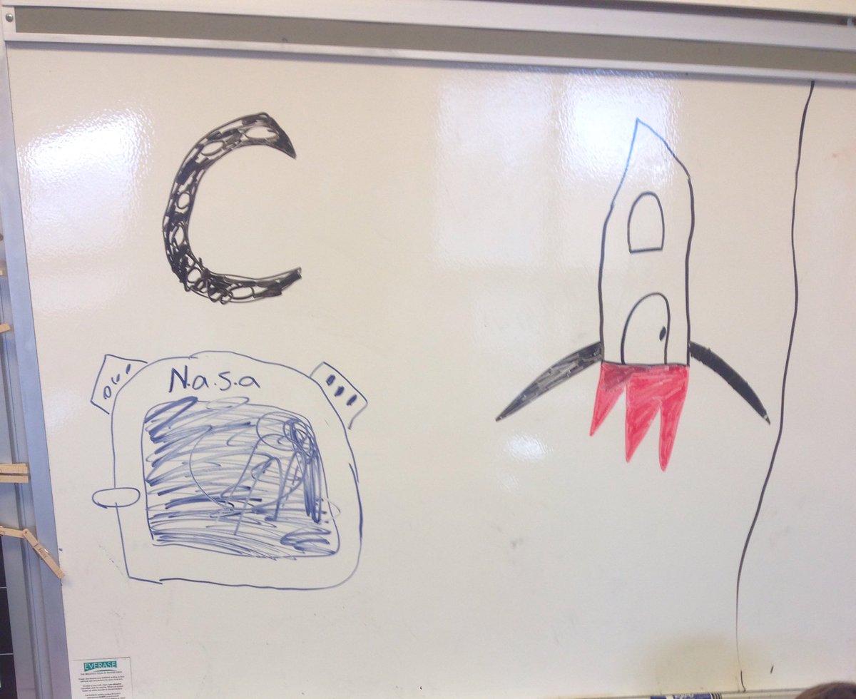 MrsBrillTweets's tweet photo. Room 205 loves to draw on the whiteboard during indoor recess. Here are some creations from this week. I'm loving the band! #205fun https://t.co/XRd5b22U6g