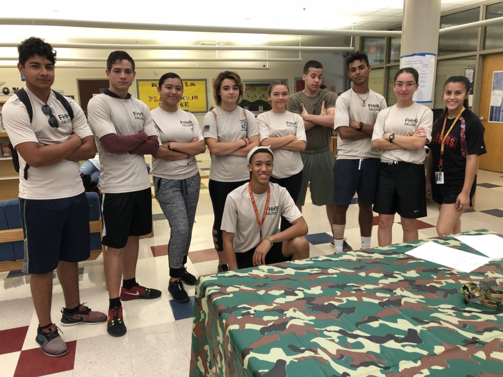 shariverge's tweet photo. ROTC RAIDERS paying it forward- at the ready to assist with reading boot camp! @pbcsd @MaryStratos8 @FHH_FalconFury #litcoachlife #falconsflying #Saturdaysareforsuccess https://t.co/CqplScwiDx