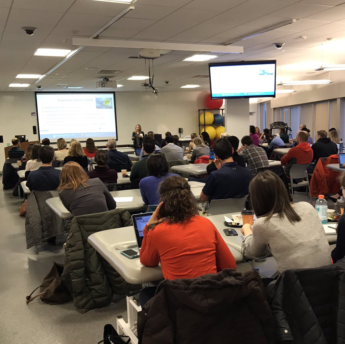 dnardi710's tweet photo. Great turnout for the @MGHInstitute PT Club Pain Science course to benefit the @Foundation4PT Marquette Challenge! #4MChallenge #PT https://t.co/yLdQZ03MRw