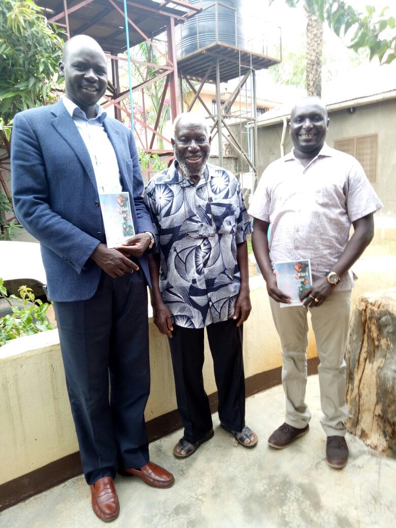 AjakPeter's tweet photo. Had the greatest pleasure of calling on our uncle, Bishop Emeritus Paride Taban, at his home along with the Chair of #SSYLF Youth Dialogue @Ruaydeng. His wisdom is humbling. And his encouragement is energizing! #SouthSudan https://t.co/g0R4vth1U6