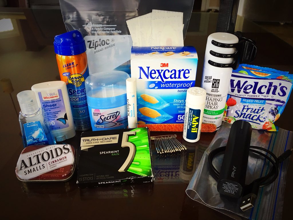 DisneySherpa1's tweet photo. Long day @DisneyParks?
Pack a quart-sized bag of these must-haves. Might just save the day.
#DisneyMP https://t.co/ncorT9uOqR