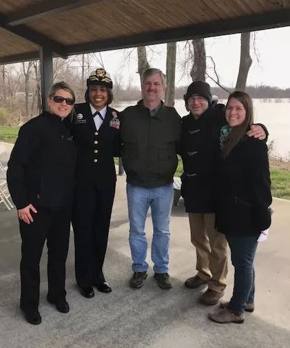 drschaumleffel's tweet image. Celebrated completion of our @NRPA_news #SafeRoutestoParks Dewey Point Plan with Deputy @Surgeon_General Slyvia Trent-Adams, @VCPRD &amp;amp; @INdnrnews yesterday! Planning led to $8.7 mil in #transportation funding for #traildevelopment from #wabashriver to #wabashiki! #healthy #parks