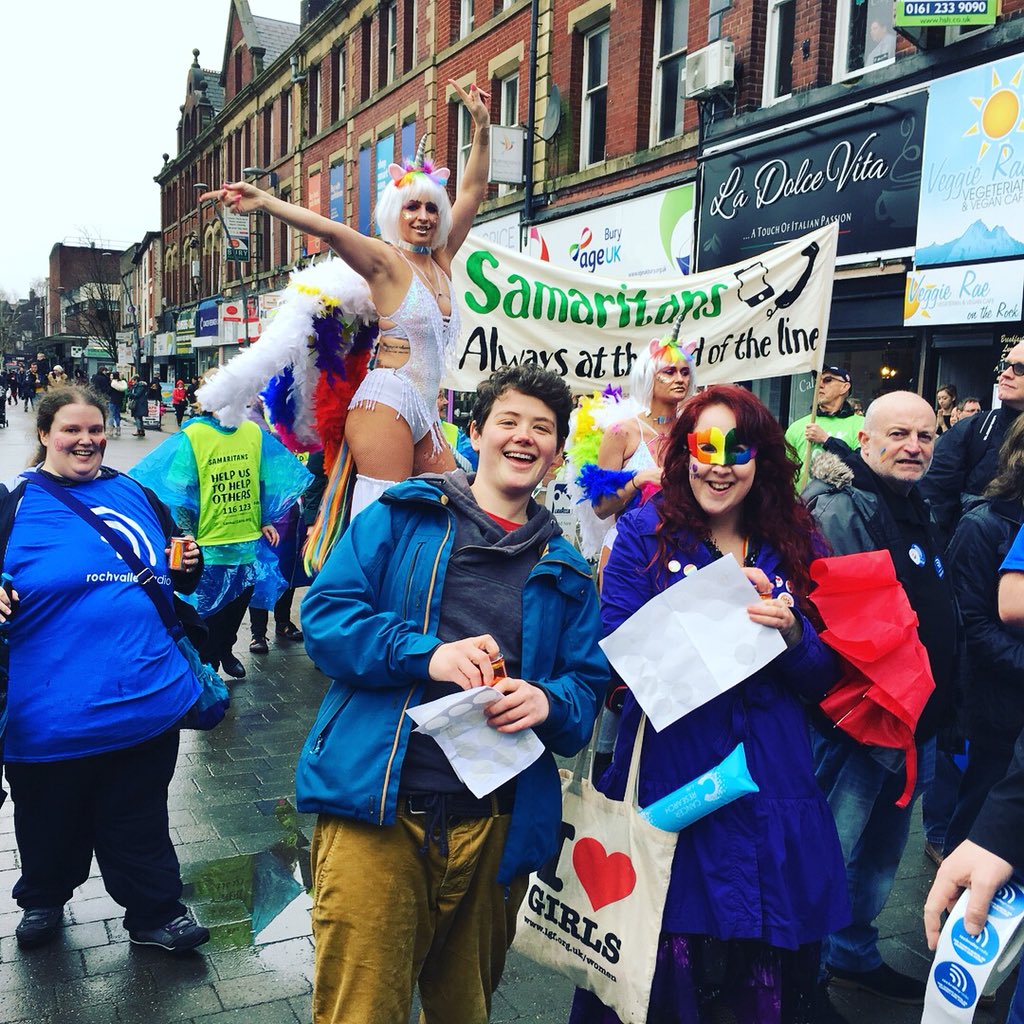 HopwoodPride's tweet photo. Hopwood Pride celebrating @bury_pride_2018 ! 
🏳️‍🌈👭👬👫🏳️‍🌈
#pride #burypride #lovewins #hopwoodhall #college #cruk
@hopwoodhall https://t.co/dwuOR2qh9m