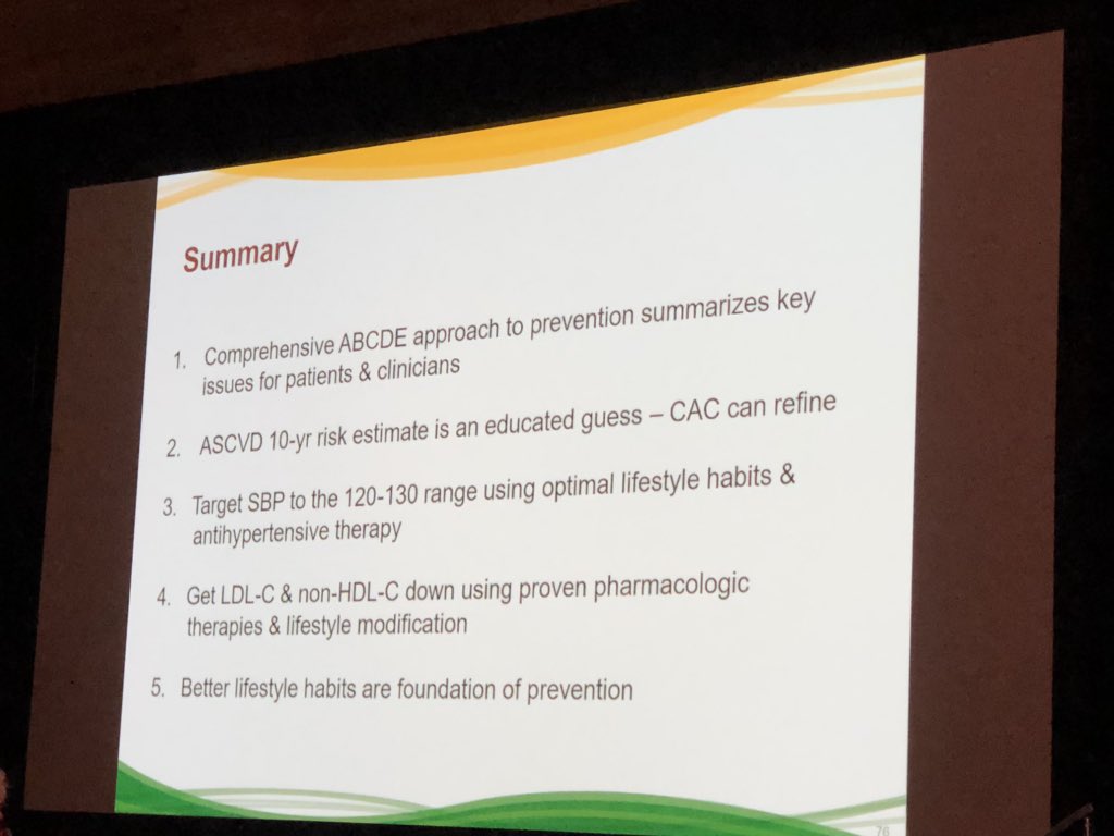 ycommodore's tweet photo. Risk communication for #cvd and primary prevention is as easy as ABCDE @CiccaroneCenter #PCNA2018 https://t.co/MfDVEgfRui