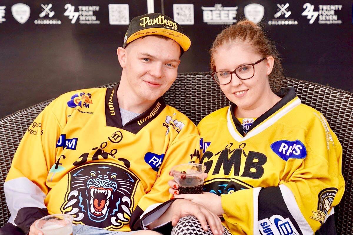 heysazz's tweet photo. @predictorbet @PanthersIHC I would love to go to the #PredictorBetVIP playoffs and to surprise my fiancé. It would be the last hockey game before my wedding and to see @PanthersIHC win would be brilliant. 🤞🏻 👰🏼 🤵 https://t.co/xq4fpwTcfw