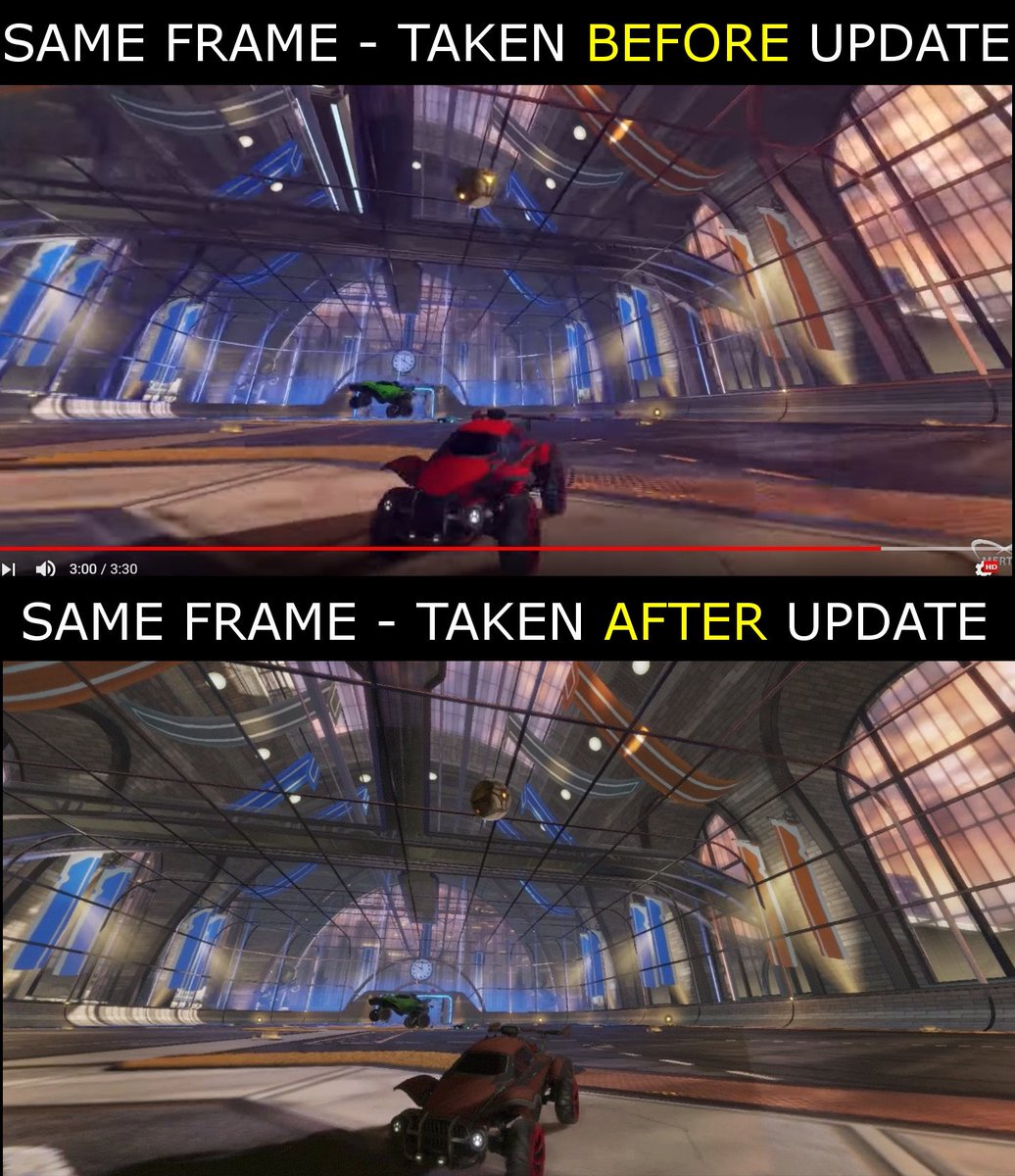 Proving that the big update changed the car colours in pre-update replays. What used to be my bright red car is now a dark brown colour. Hoping <a href="/PsyonixStudios/">Psyonix</a> can solve this issue in the hotfix update. <a href="/dirkened/">Dirkened</a> <a href="/RocketLeague/">Rocket League</a>

RT's appreciated to get awareness.