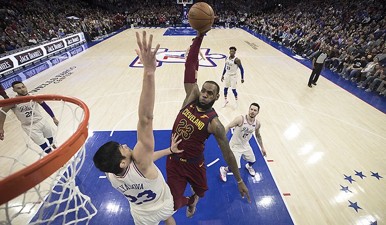 cavs's tweet image. “We were down 30, for us to come all the way back, it shows what we are capable of doing.”

#CavsSixers RECAP: on.nba.com/2GF186l
