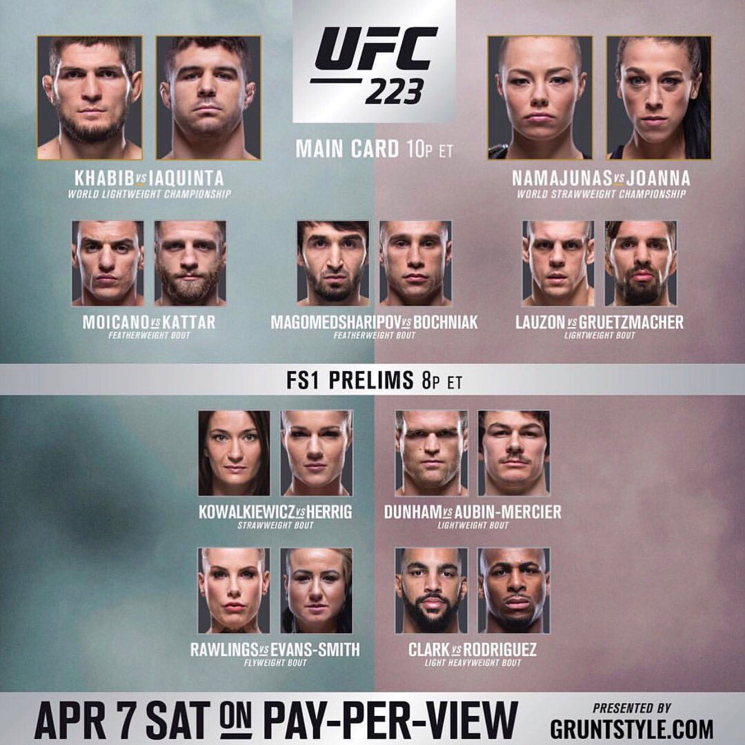 🚨FIGHT NIGHT

Watch <a href="/ufc/">UFC</a> 223 tonight starting at 8pm at @tiltedkiltbocaraton #UFC #UFC223 card