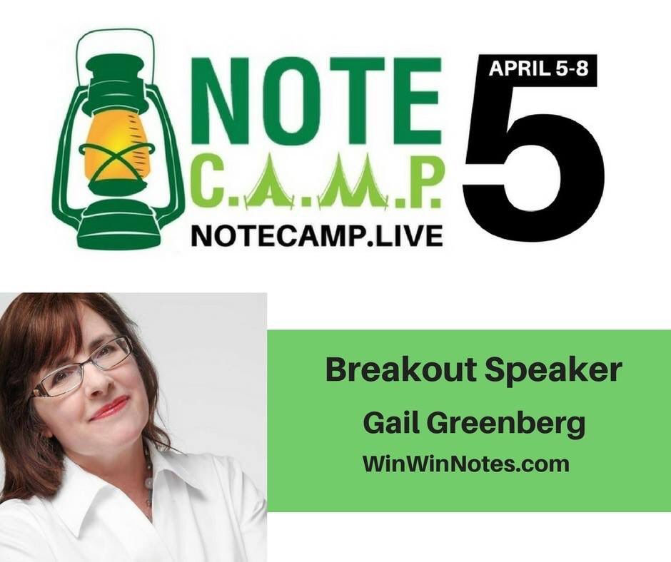 1scottcarson's tweet photo. We're excited to have Gail Greenberg joining us at Note C.A.M.P. 5.0 to share her journey from zero to 30 notes in her first year. Come join us as she shares her story today! #notecamp #notecamp5 #realestate #invest #cashflow https://t.co/xXesTlYBt2