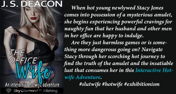 Just released The Office Wife: An Interactive Hotwife Adventure - free on Kindle Unlimited. 3,000 pages<a href="/tag/erotica"class="tags"><span>#erotica</span></a><a href="/tag/hotwife"class="tags"><span>#hotwife</span></a><a href="/tag/exhibitionism"class="tags"><span>#exhibitionism</span></a><a href="/tag/lprtg"class="tags"><span>#lprtg</span></a><a href="/tag/ssrt"class="tags"><span>#ssrt</span></a>
