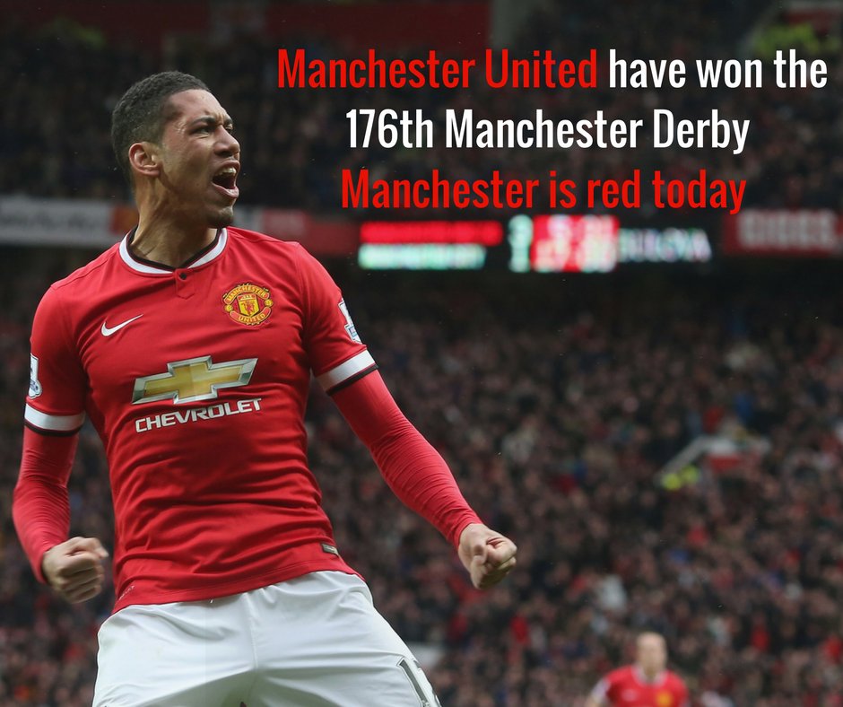 TheMancUK's tweet photo. Let a City fan know that Manchester is RED today ⚽️ #ManchesterDerby https://t.co/VIJ3tDFIvO