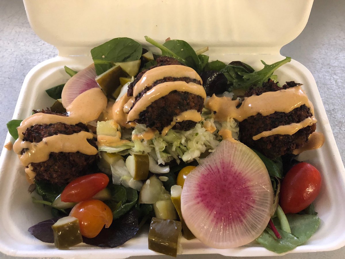 Chef_aRose's tweet photo. Check out our @HullFoods falafel salad were @TBCBrewing today in https://t.co/X6gsR9FP5E
